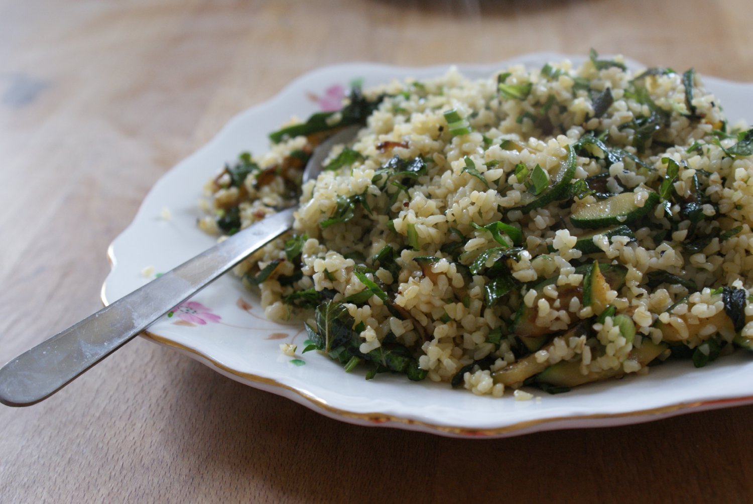 Courgette and Bulghar Wheat Salad « What Rachel Ate